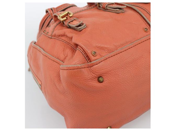 Chloé Chloe Paddington Hand Bag Leather Pink Gold Silver - vista 15