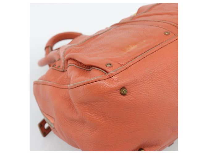 Chloé Chloe Paddington Hand Bag Leather Pink Gold Silver - vista 17