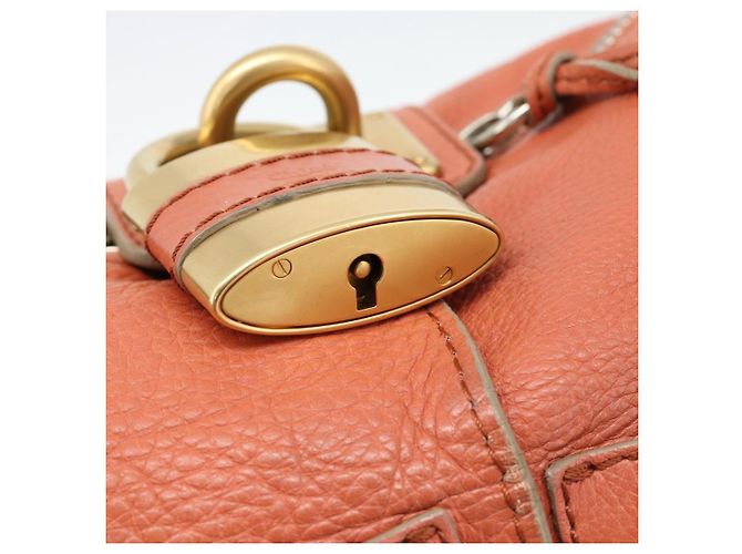 Chloé Chloe Paddington Hand Bag Leather Pink Gold Silver - vista 18