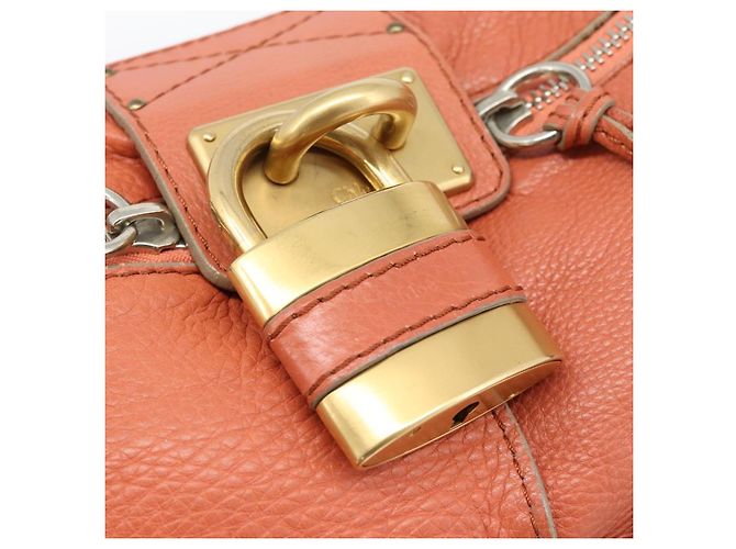 Chloé Chloe Paddington Hand Bag Leather Pink Gold Silver - vista 19