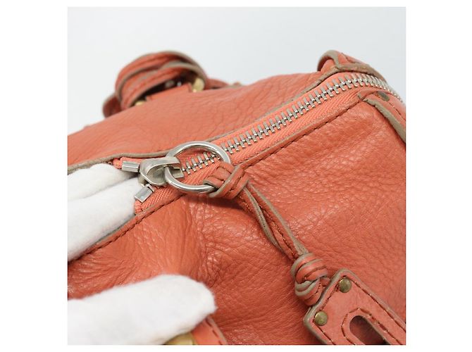 Chloé Chloe Paddington Hand Bag Leather Pink Gold Silver - vista 20