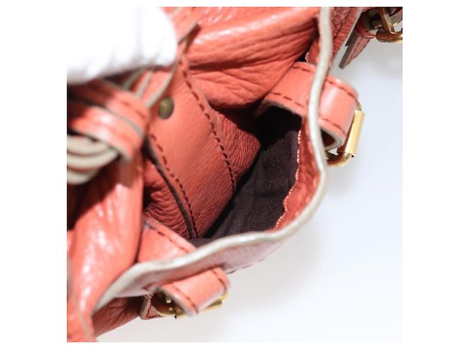 Chloé Chloe Paddington Hand Bag Leather Pink Gold Silver - vista 26