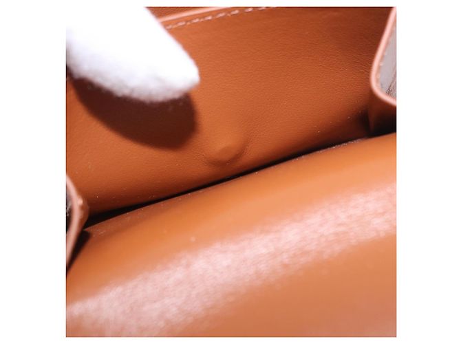 Céline CELINE Triomphe 3 Fold Wallet PVC Beige Gold - vista 10