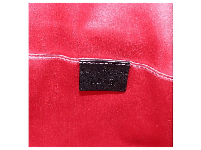 GUCCI GG Marmont Backpack Velor Black Gold 524568 - vista 21