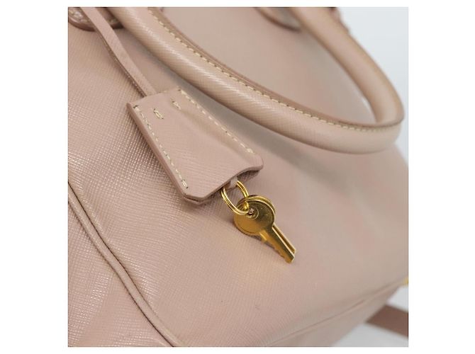 PRADA Hand Bag Saffiano leather 2way Pink Gold - vista 10