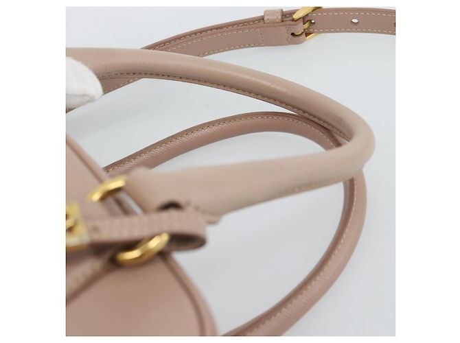 PRADA Hand Bag Saffiano leather 2way Pink Gold - vista 14