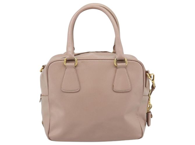 PRADA Hand Bag Saffiano leather 2way Pink Gold - vista 2