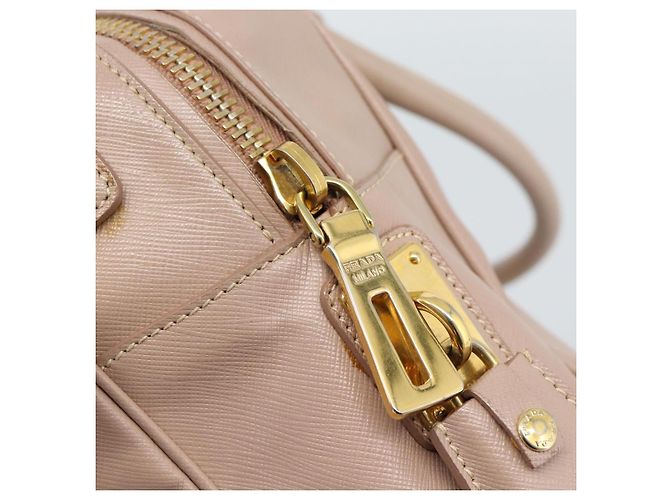PRADA Hand Bag Saffiano leather 2way Pink Gold - vista 20