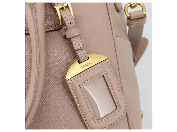 PRADA Hand Bag Saffiano leather 2way Pink Gold - vista 21