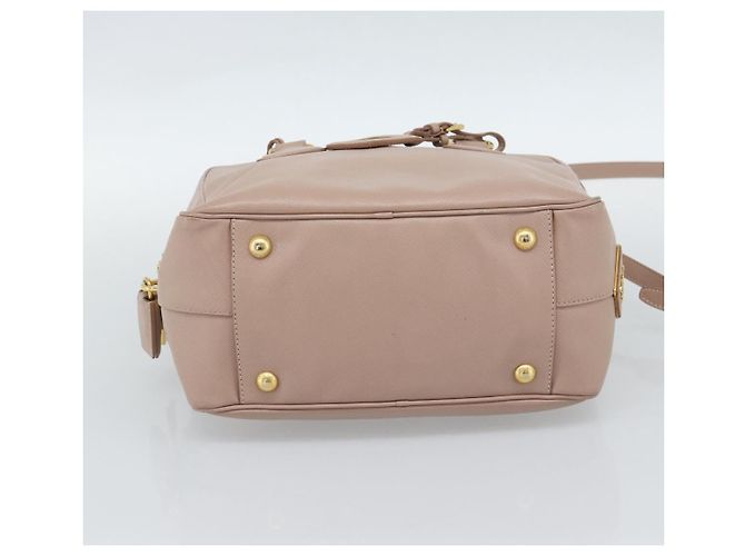 PRADA Hand Bag Saffiano leather 2way Pink Gold - vista 5