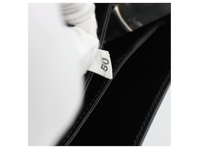 PRADA Shoulder Bag Leather Black Silver - vista 12