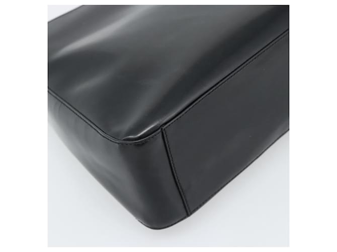 PRADA Shoulder Bag Leather Black Silver - vista 17