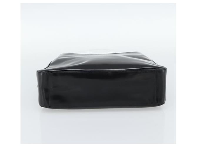 PRADA Shoulder Bag Leather Black Silver - vista 5