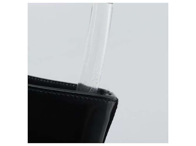 PRADA Shoulder Bag Leather Black Silver - vista 8
