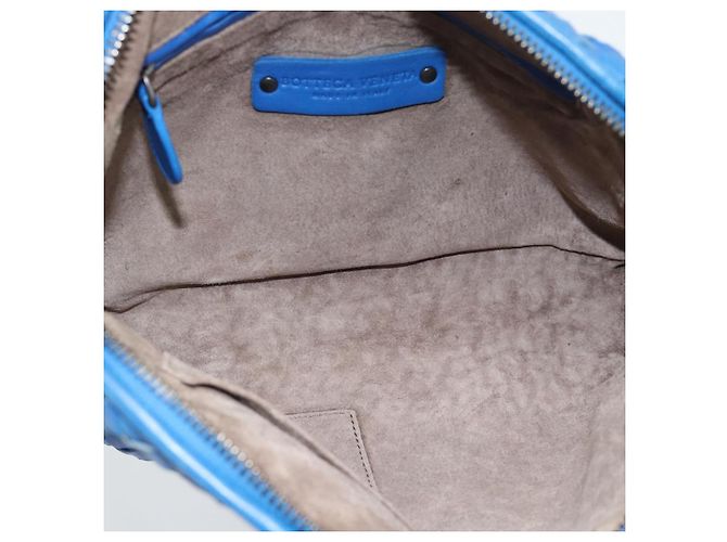 BOTTEGA VENETA INTRECCIATO Shoulder Bag Leather Blue - vista 11
