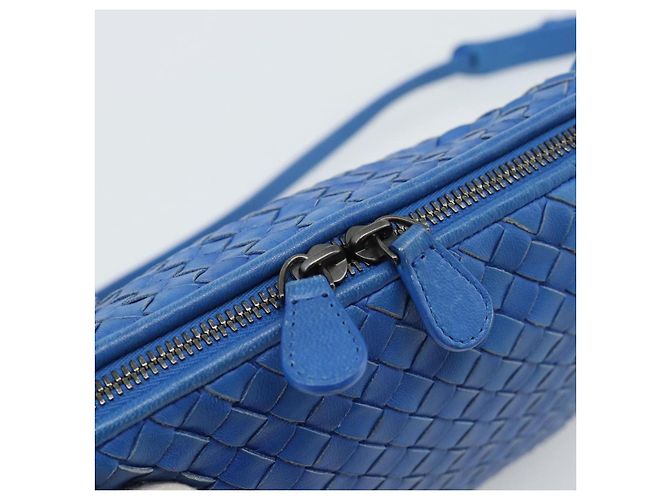 BOTTEGA VENETA INTRECCIATO Shoulder Bag Leather Blue - vista 17