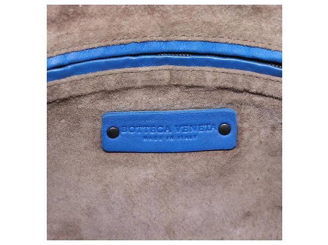 BOTTEGA VENETA INTRECCIATO Shoulder Bag Leather Blue - vista 18