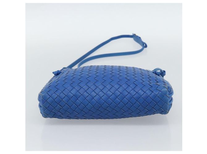 BOTTEGA VENETA INTRECCIATO Shoulder Bag Leather Blue - vista 5