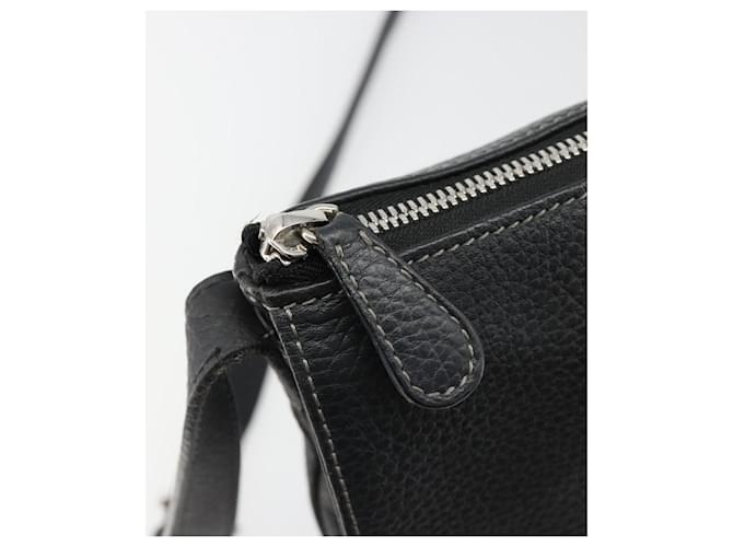 LOEWE Shoulder Bag Leather Black Silver - vista 10