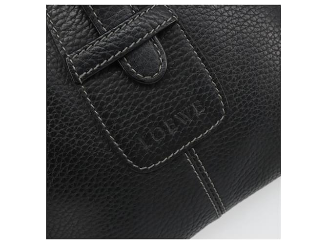 LOEWE Shoulder Bag Leather Black Silver - vista 18