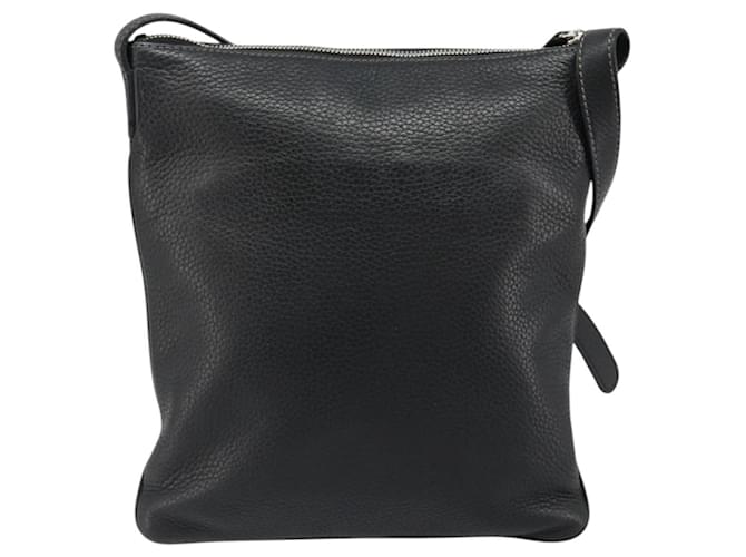 LOEWE Shoulder Bag Leather Black Silver - vista 2