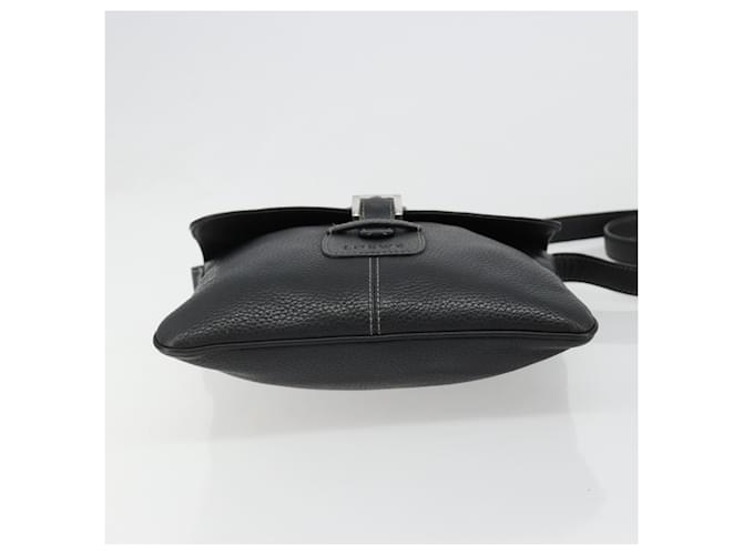 LOEWE Shoulder Bag Leather Black Silver - vista 5