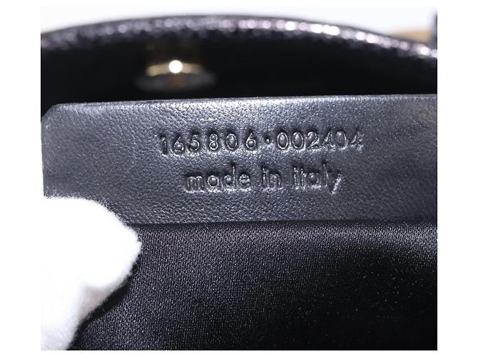SAINT LAURENT Kahala Hand Bag Canvas Black Gold - vista 11