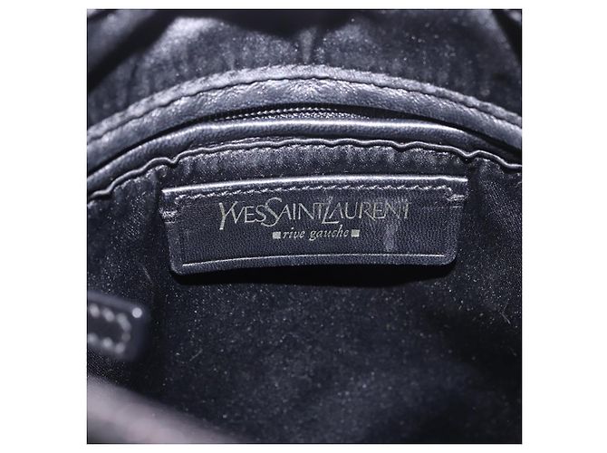 SAINT LAURENT Kahala Hand Bag Canvas Black Gold - vista 18