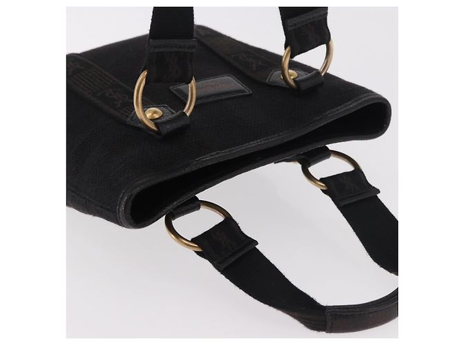 SAINT LAURENT Kahala Hand Bag Canvas Black Gold - vista 6