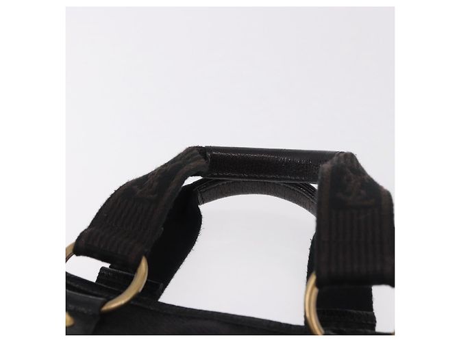 SAINT LAURENT Kahala Hand Bag Canvas Black Gold - vista 8