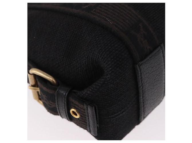 SAINT LAURENT Kahala Hand Bag Canvas Black Gold - vista 9
