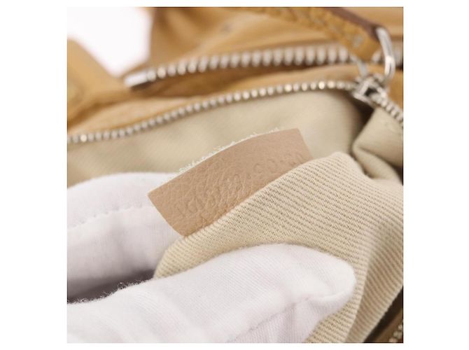 Chloé Chloe Paddington Hand Bag Leather Beige Gold Silver - vista 11