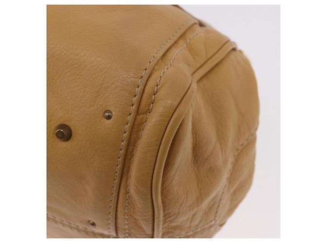 Chloé Chloe Paddington Hand Bag Leather Beige Gold Silver - vista 17