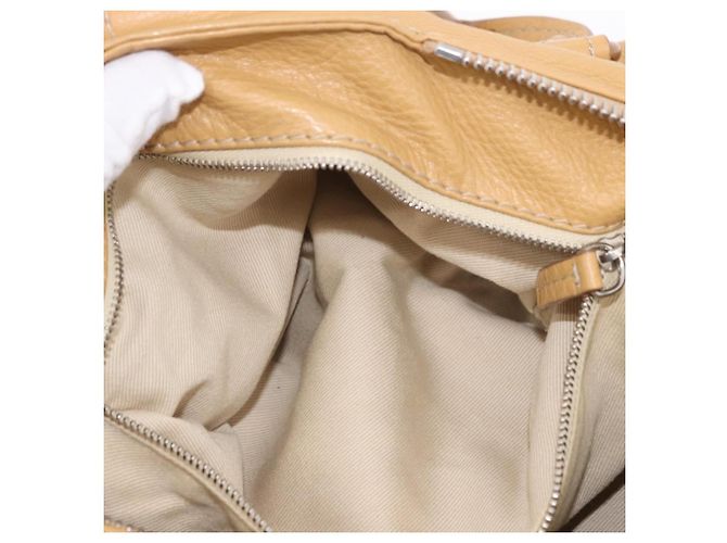 Chloé Chloe Paddington Hand Bag Leather Beige Gold Silver - vista 26