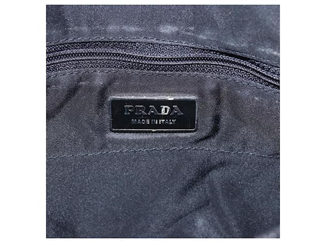 PRADA Tote Bag Nylon Black Silver - vista 18