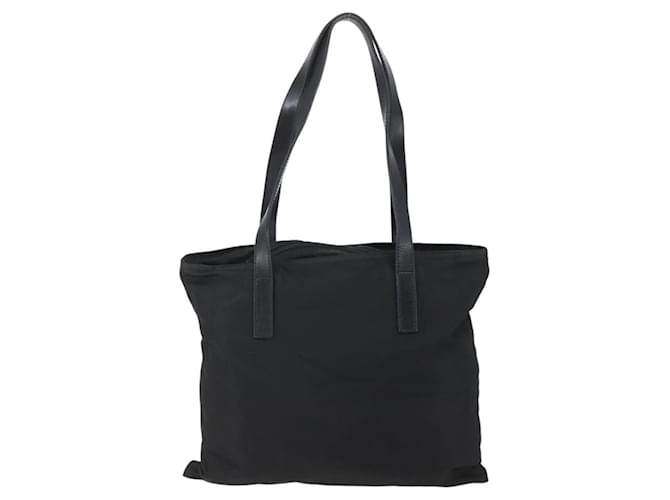 PRADA Tote Bag Nylon Black Silver - vista 2