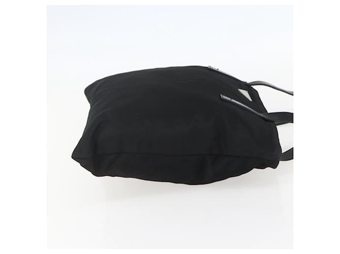 PRADA Tote Bag Nylon Black Silver - vista 4