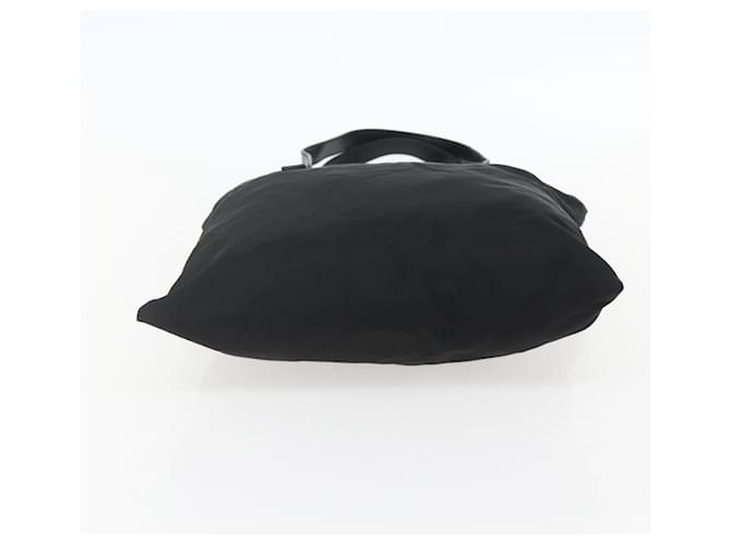 PRADA Tote Bag Nylon Black Silver - vista 5
