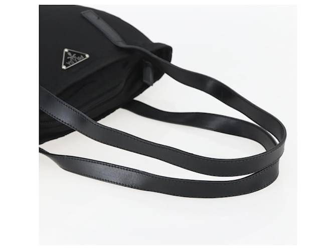PRADA Tote Bag Nylon Black Silver - vista 7