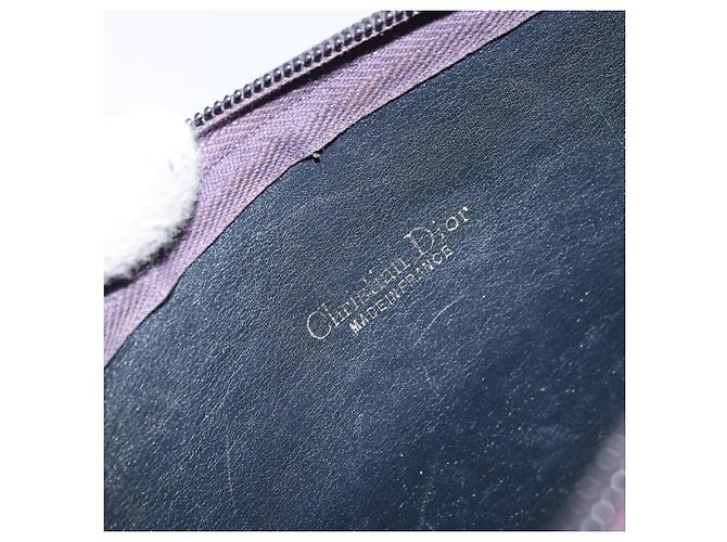 Christian Dior Trotter Canvas Shoulder Bag Navy Gold - vista 18