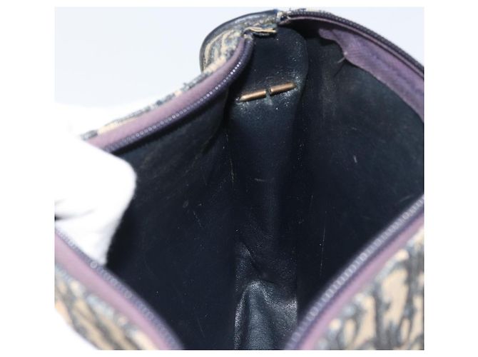 Christian Dior Trotter Canvas Shoulder Bag Navy Gold - vista 20