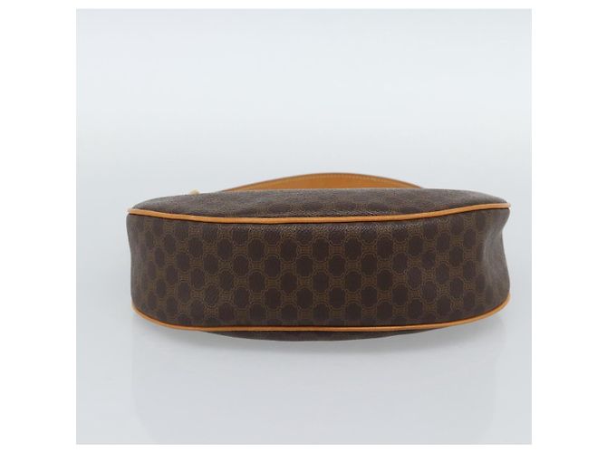 Céline CELINE Macadam Canvas Hand Bag PVC Leather Brown Gold - vista 9