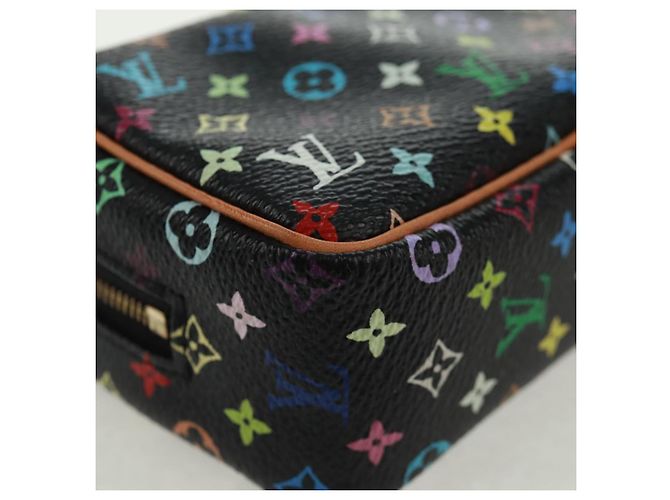 LOUIS VUITTON Monogram Multicolor Trousse Wapity Pouch Black M58034 - vista 10