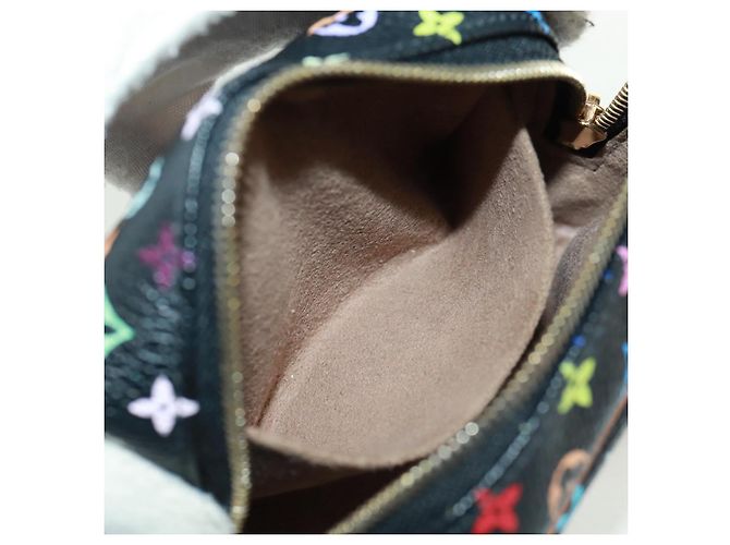 LOUIS VUITTON Monogram Multicolor Trousse Wapity Pouch Black M58034 - vista 18
