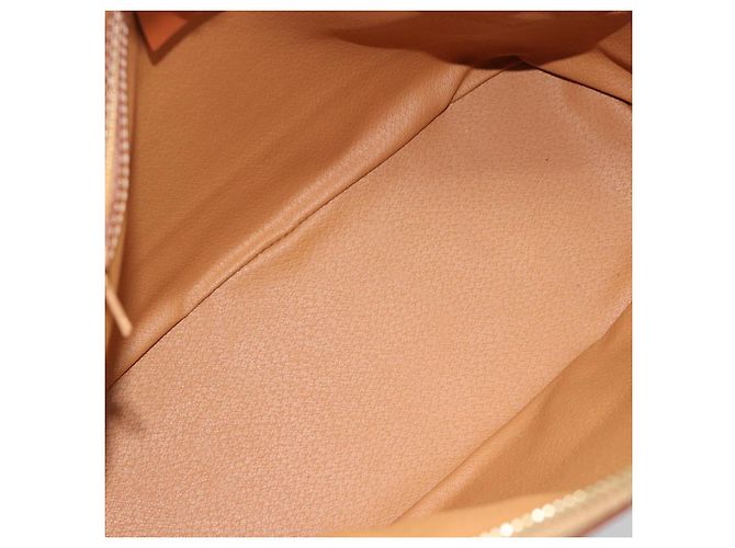 Céline CELINE Macadam Canvas Hand Bag PVC Leather 2way Brown Gold - vista 11
