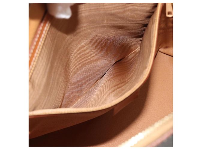 Céline CELINE Macadam Canvas Hand Bag PVC Leather 2way Brown Gold - vista 25