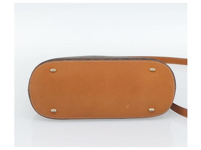 Céline CELINE Macadam Canvas Hand Bag PVC Leather 2way Brown Gold - vista 6