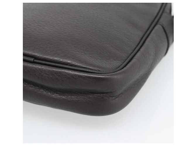 LOEWE Anagram Shoulder Bag Leather Brown Silver - vista 15