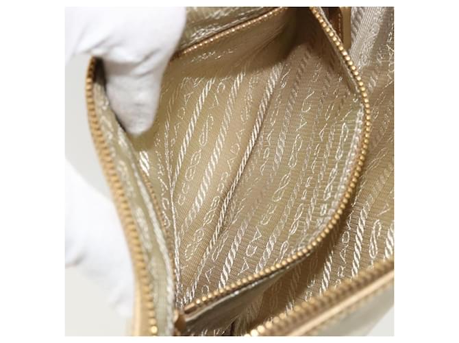 PRADA Chain Shoulder Bag Nylon White Gold - vista 22