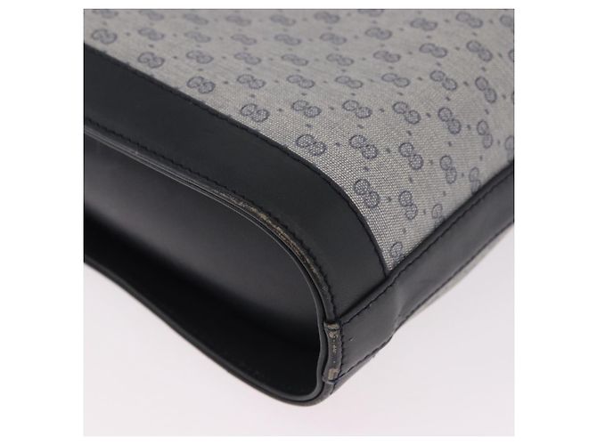 GUCCI Micro GG Supreme Shoulder Bag PVC Navy Gold 001 109 0579 - vista 14